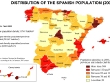 Population Densities In Spain 2005 Mapsof Net