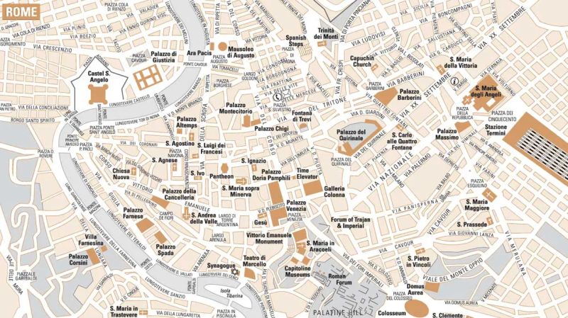 Ancient City Rome Plan Map Mapsof Net - Mountain Photo Collection - Mobile Quality