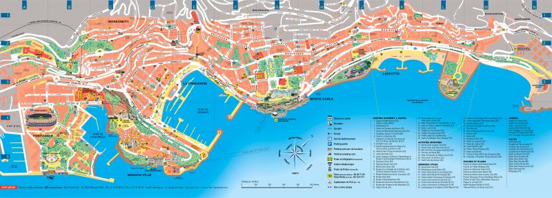 Map Of Monaco - Creative Space Pattern - 4K