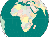 Africa Simple Map Globe Mapsof Net