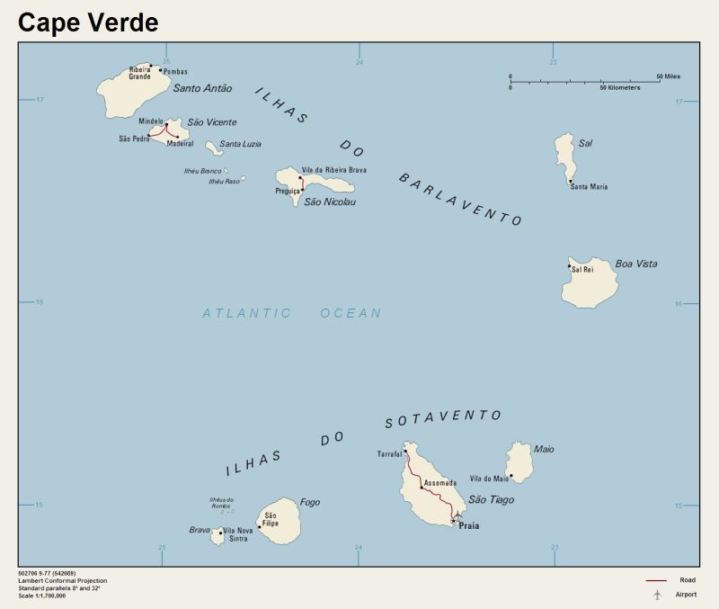Cape Verde Map Mapsof Net - Light Illustrations - Gorgeous Ultra HD Collection