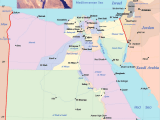 Egypt Political Map Mapsof Net