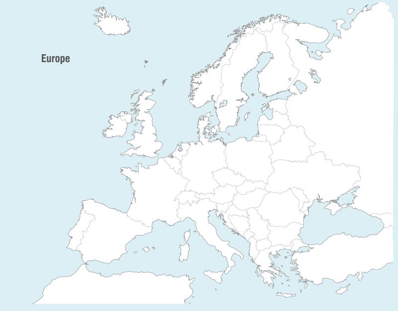 Blankmap Europe2 Coloured Mapsof Net - Download Gorgeous Nature Photo | HD