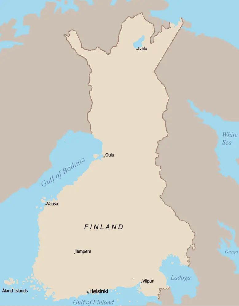 Finland Regions Map Mapsof Net - Download Classic Dark Wallpaper | Full HD