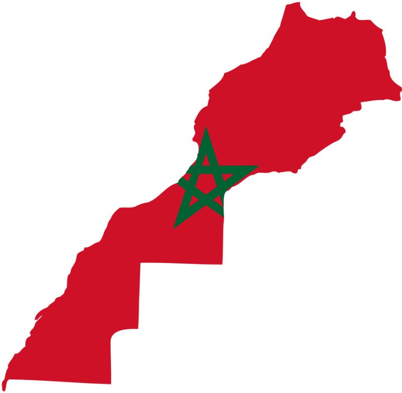 Flag Map Of Morocco Mapsof Net - Download Classic Mountain Design | Retina