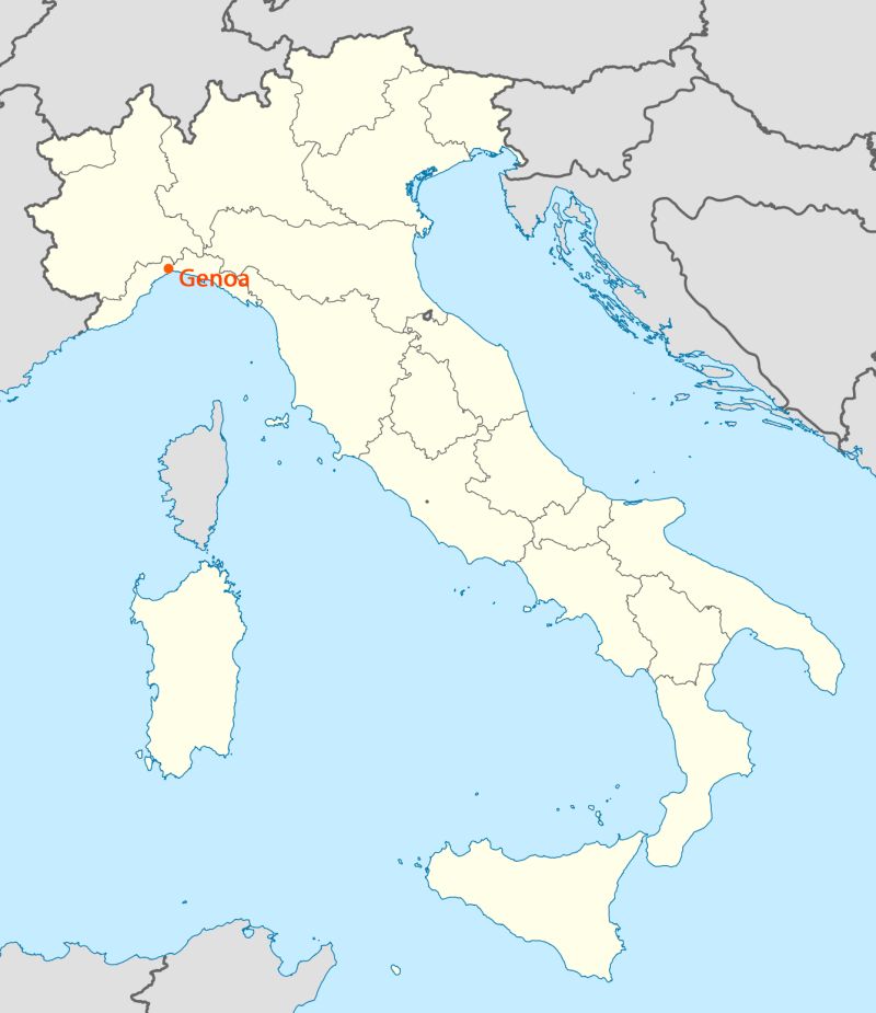 Location Of Genoa Map Mapsof Net - Download Premium Space Background | High Resolution