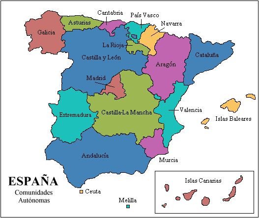 Spain Municipalities Mapsof Net - Vintage Pattern Collection - Desktop Quality