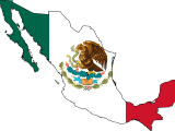 Mexico Flag Map Mapsof Net