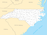 North Carolina County Map Mapsof Net