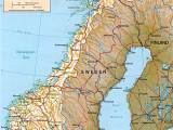 Norway Physical Map Mapsof Net