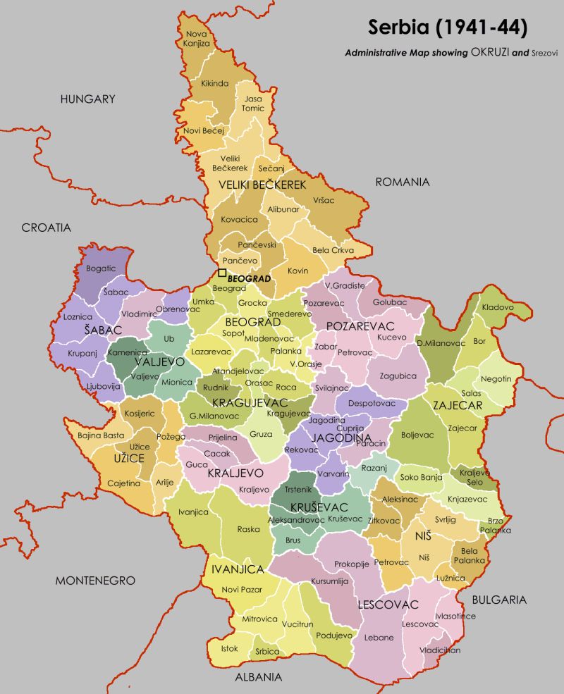 Serbia 2006 Map Modern Mapsof Net - Space Texture Collection - Desktop Quality