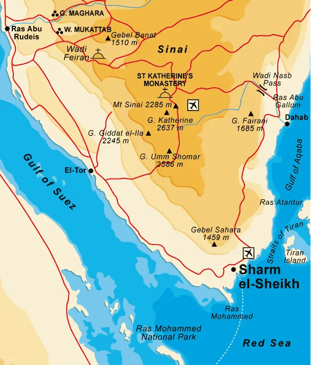 Map Of Sharm El Sheikh Sharm El Sheikh 