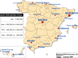 Spanish Metropolitan Areas Map Mapsof Net