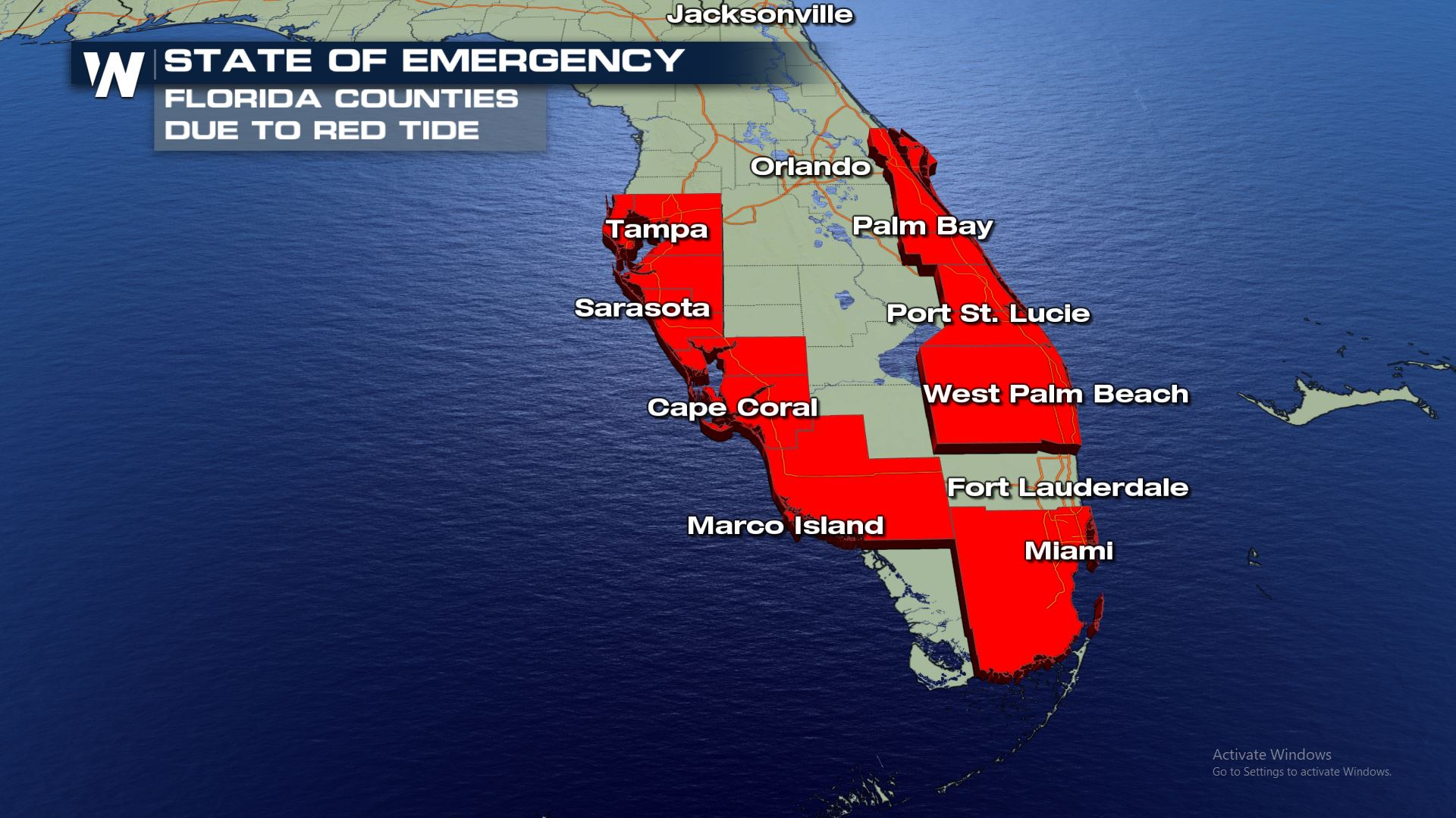 Where Is Red Tide In Florida What The Current 2026 Maps Actually Show Map Printable.