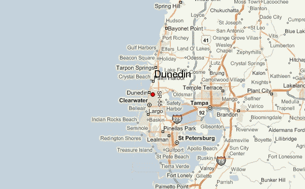 Map Of Dunedin Florida Location Guide.