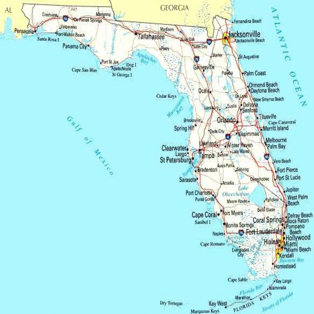 Map Of Florida Atlantic Side Florida Atlantic Coast Map Printable Maps 1 