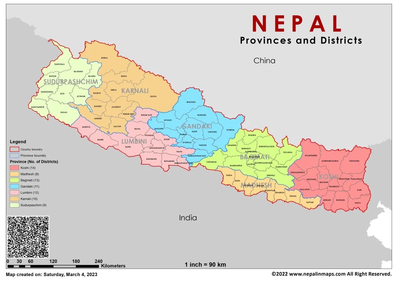 Maps Of Nepal Discover Nepal Through Maps MP001 2022 1280x906 