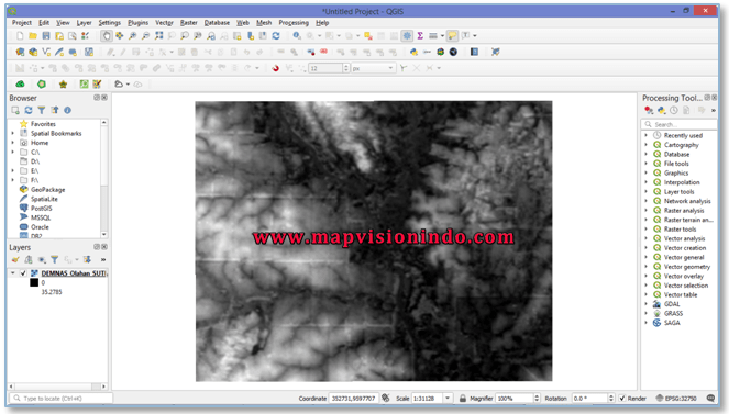 [Tutorial] Menghitung Volume Data Raster Menggunakan QGIS - Map Vision ...