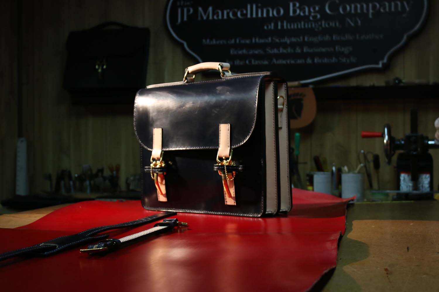Habermas 1053 in Two-Color English Bridle Leather