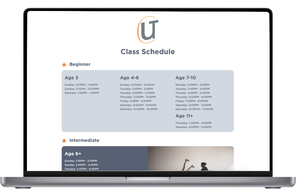 UTC-class-schedule