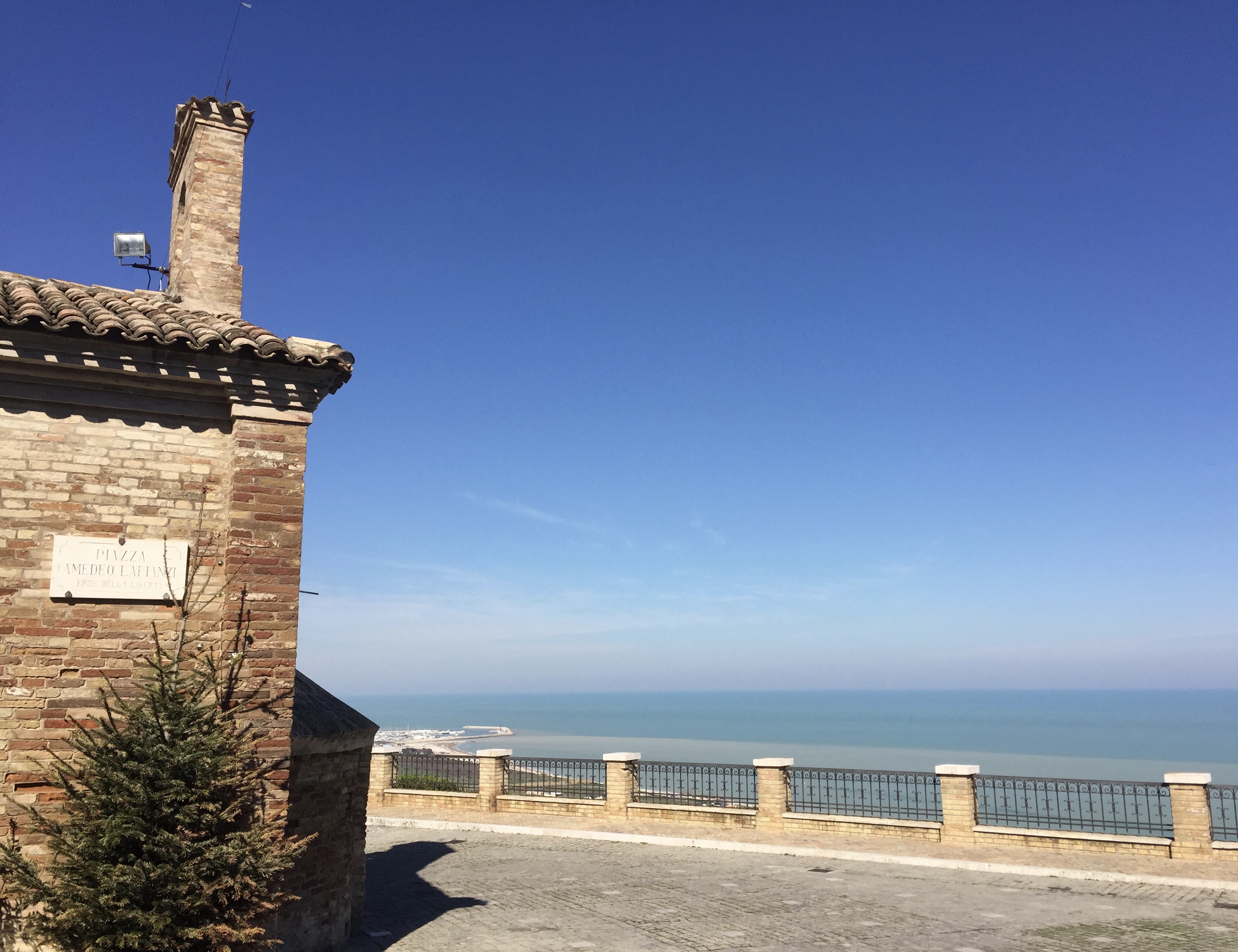 that's the Adriatic on the other side Croazia