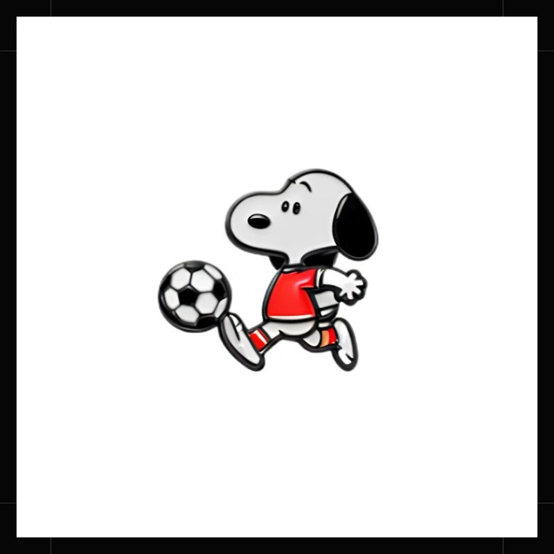 Pin Snoopy Futbolero