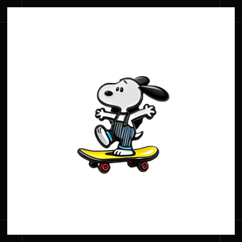 Pin Snoopy Skater