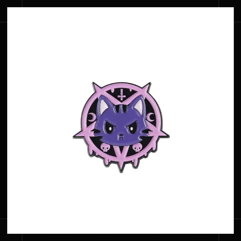 Pin Metálico Gato Demonio