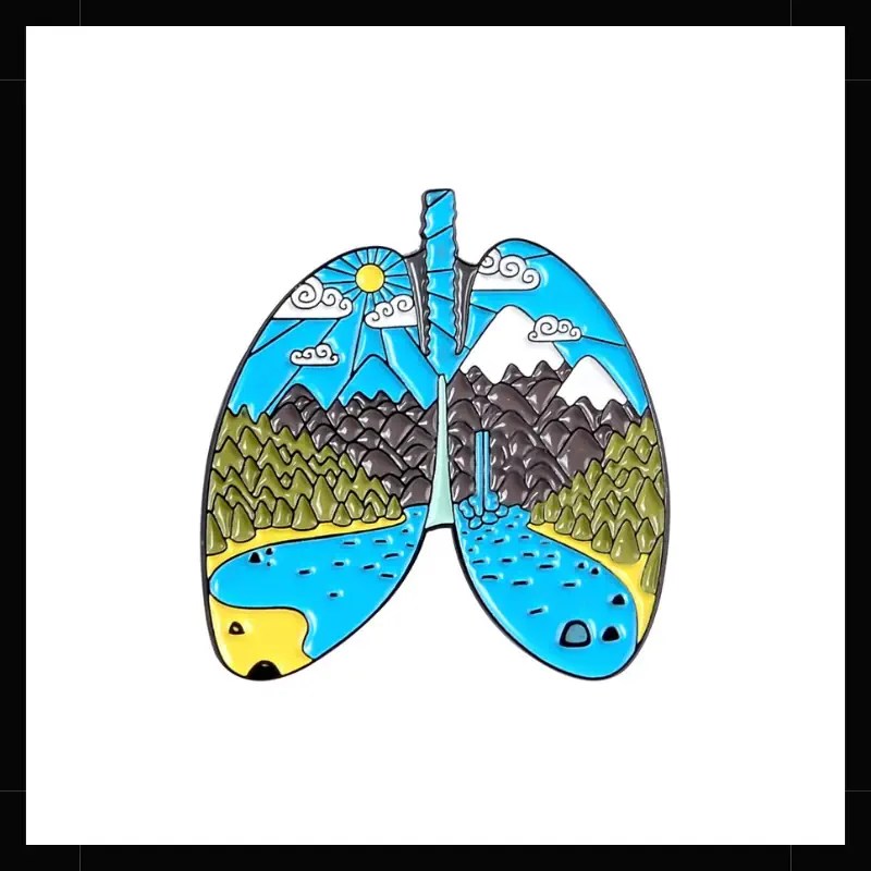 Pin Metálico Montañas