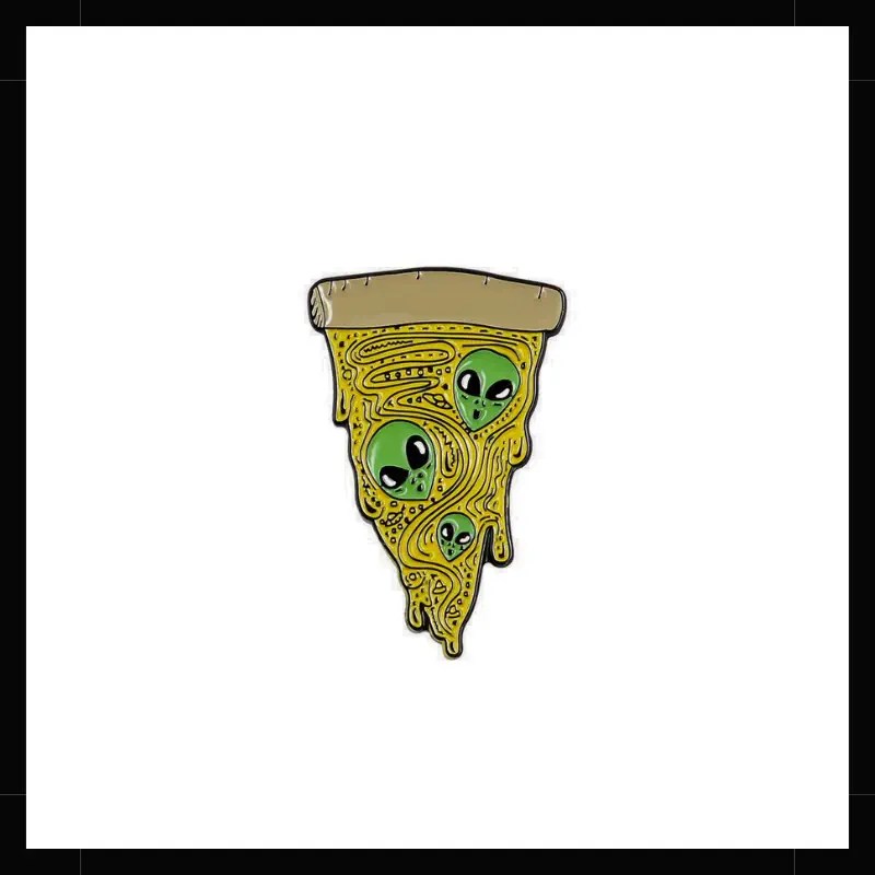 Pin Metálico Pizza Aliens