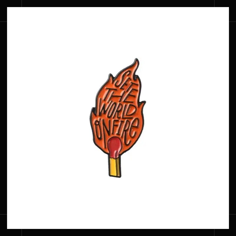 Pin Metálico Fuego