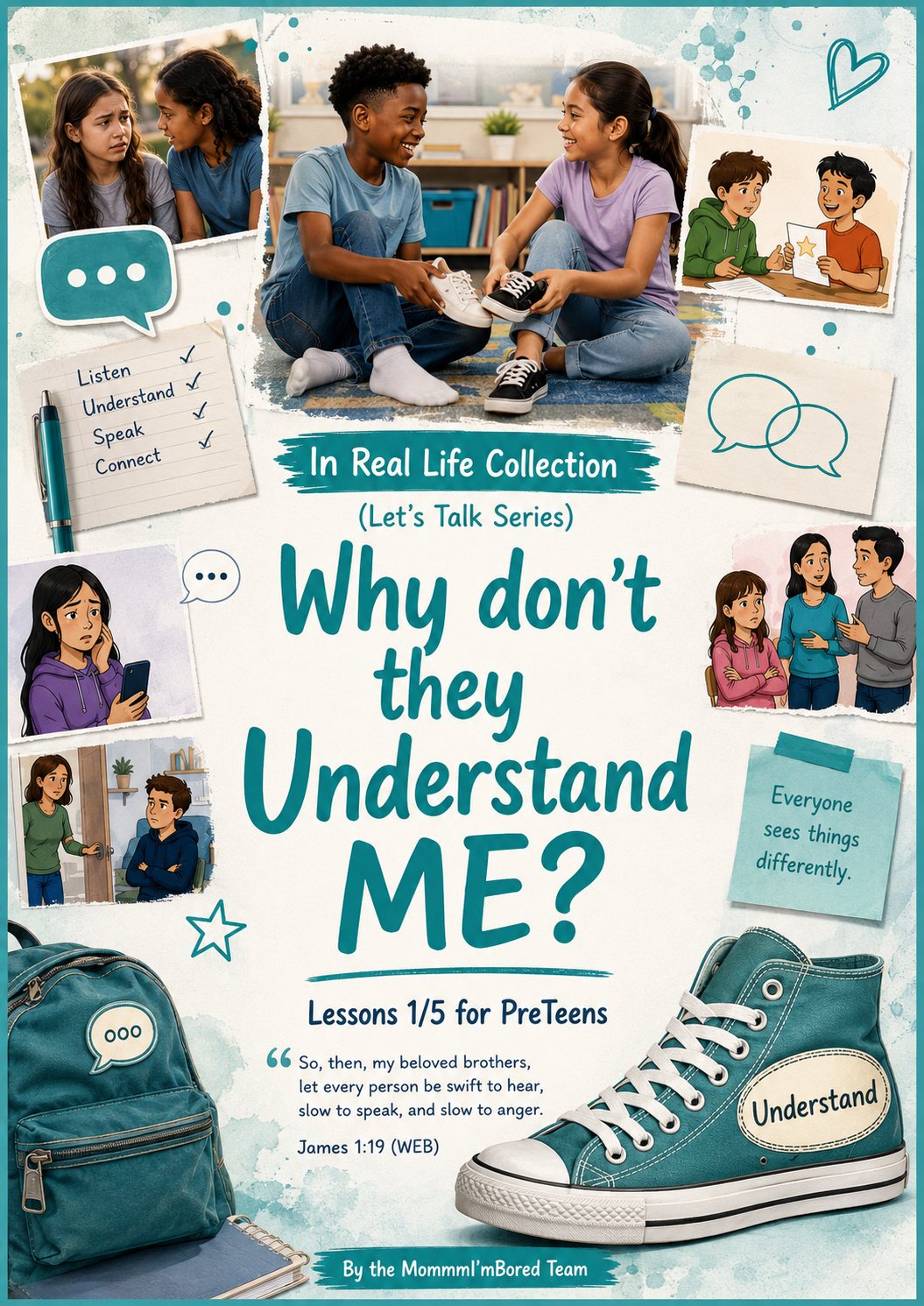 Cover for Lesson 1 of the In Real Life Collection – Let's Talk Series, helping preteens understand others and improve communication through biblical wisdom and real-life situations.