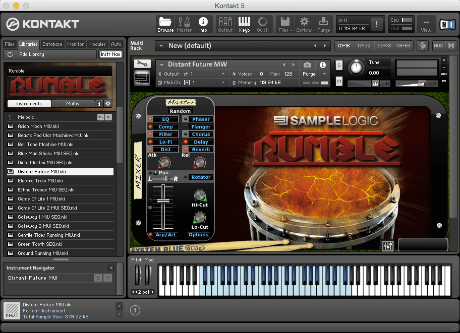 Sample Logic - Rumble 4,96 GB ( loop Eletronico ) ( 32 Bits )