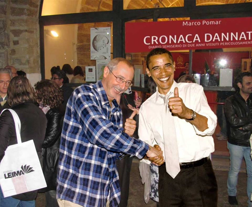 Io e Barack. (Made in Mimmo Calabrò)