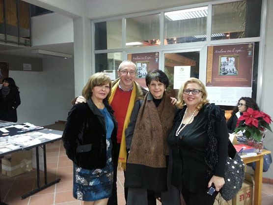 Con Simonetta Agnello Horby, Sara Favarò e vice sindaco di Siculiana