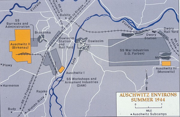 Lageplan Auschwitz Auschwitz Camp Complex Maps VTCK 