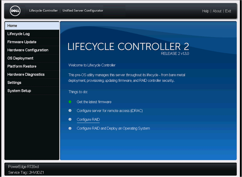 Dell server firmware settings lifecycle controller (14g) not working