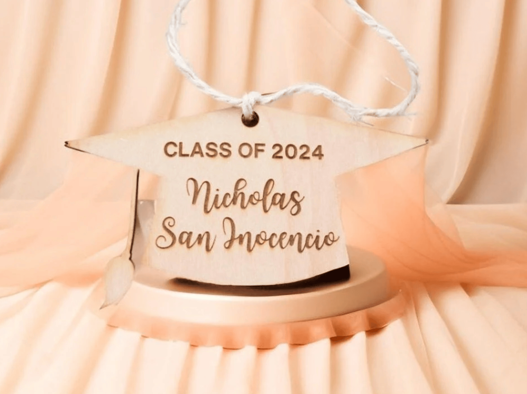 Wooden Graduation Ornament