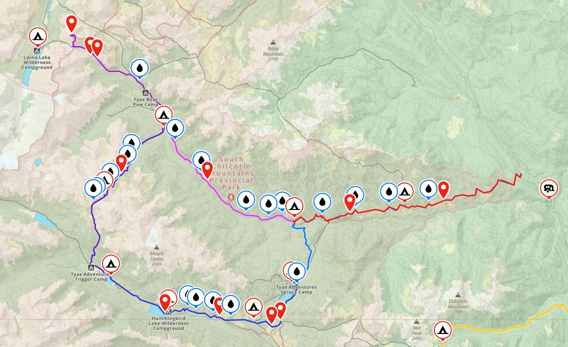 South Chilcotin Backpacking Trip Lorna Pass The Road Goes Ever On Chilcotin Mountains Map 