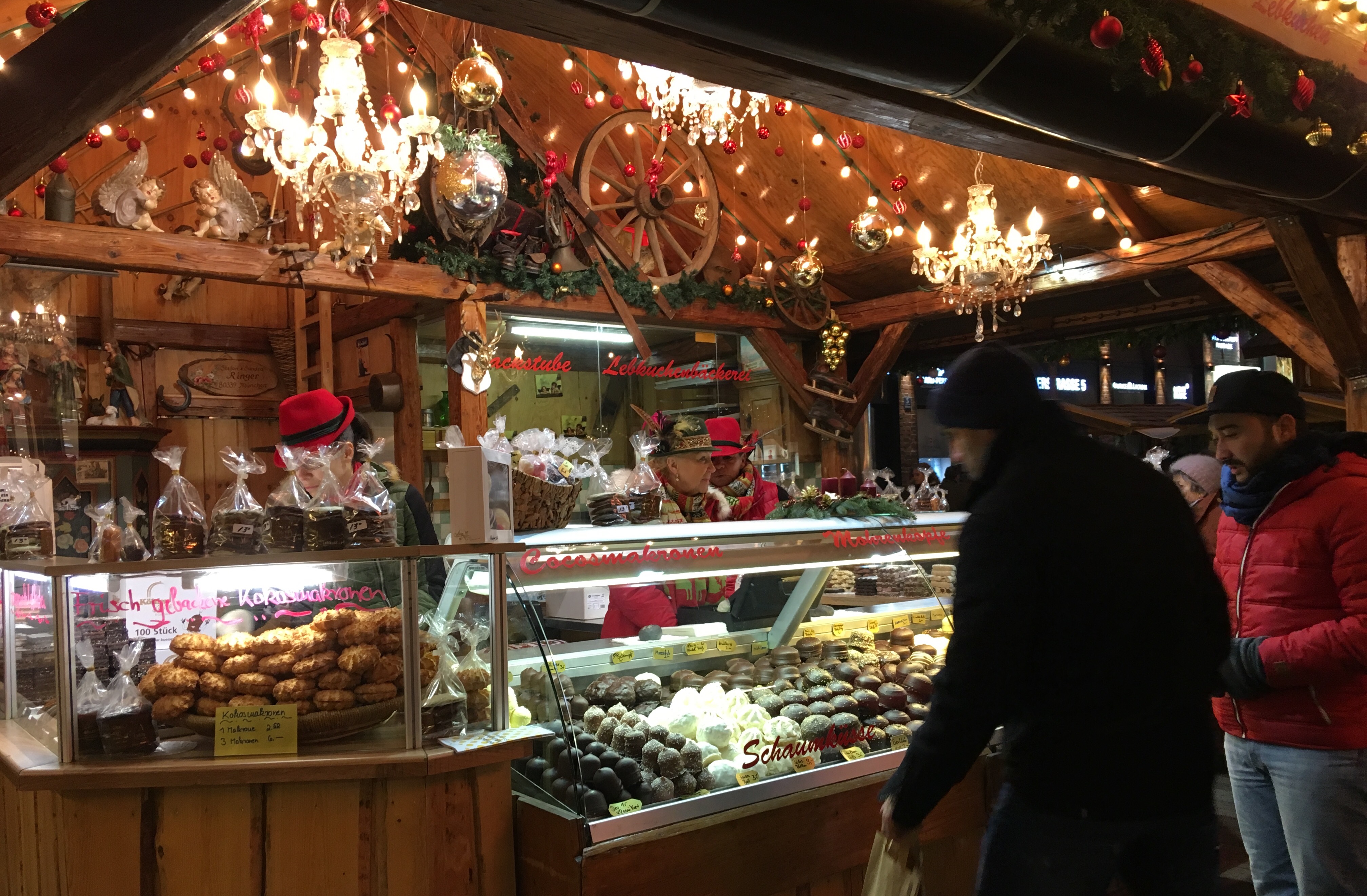 An array of traditional German pastries @ the Marienplatz Christmas Market in Munich