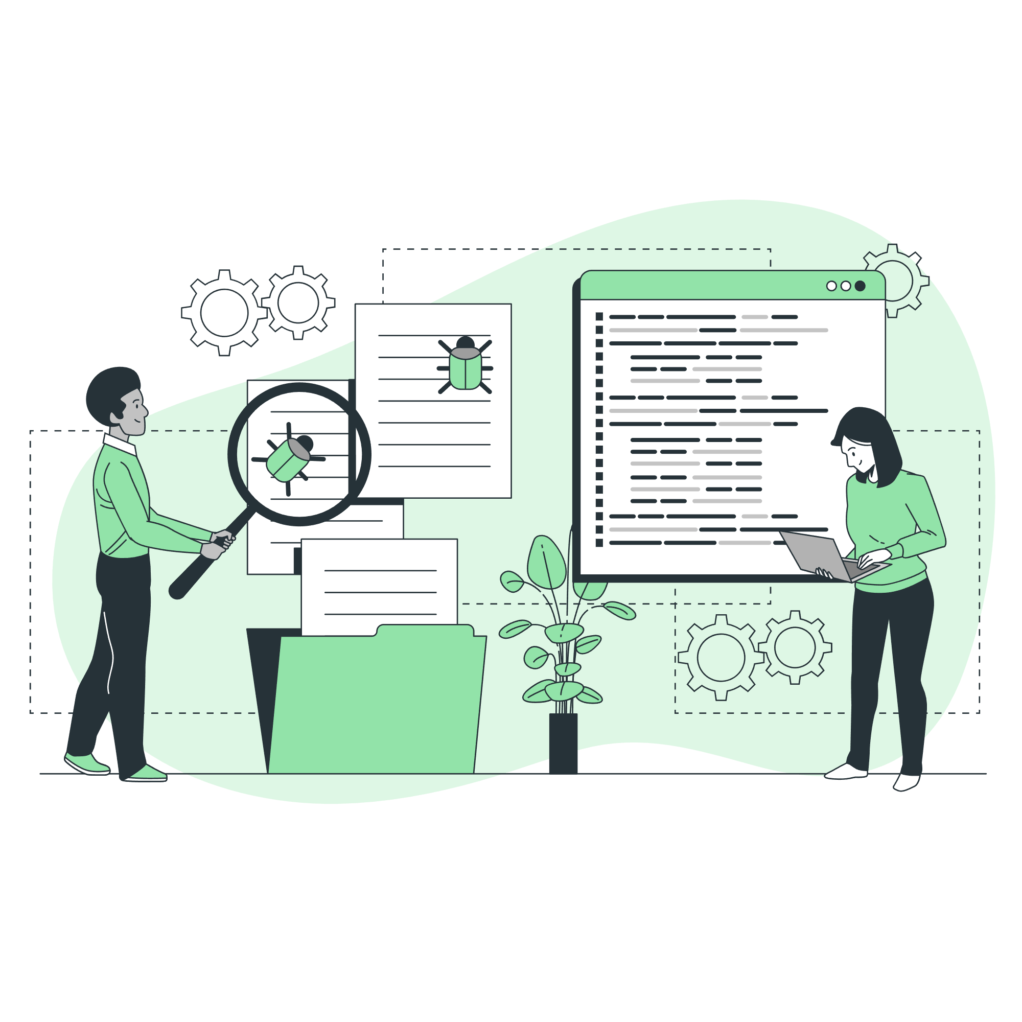 Software code testing-bro