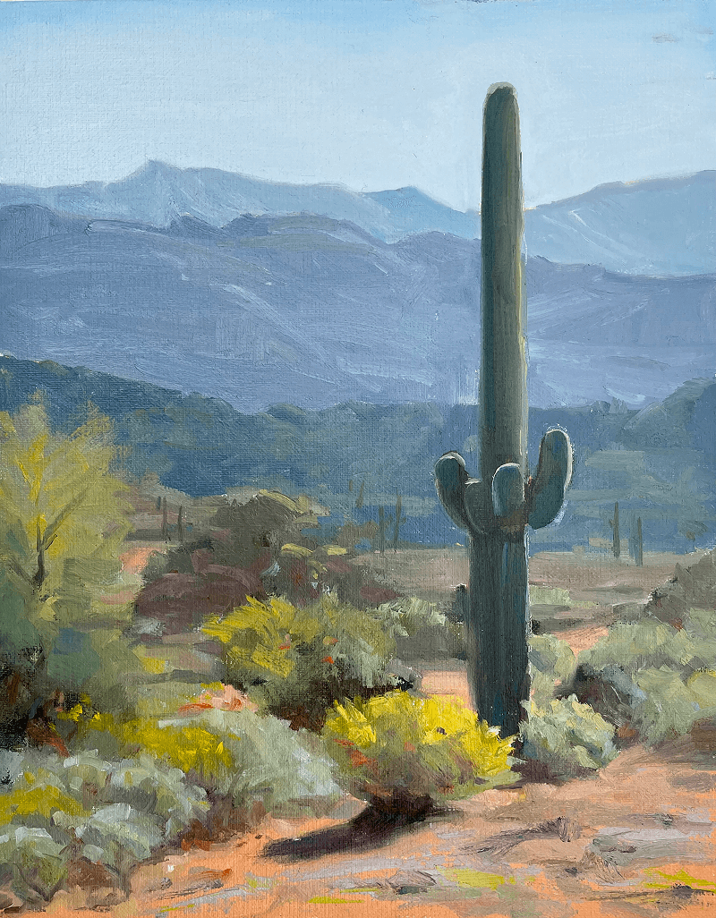 Arizona, Oils, 12” x 9”