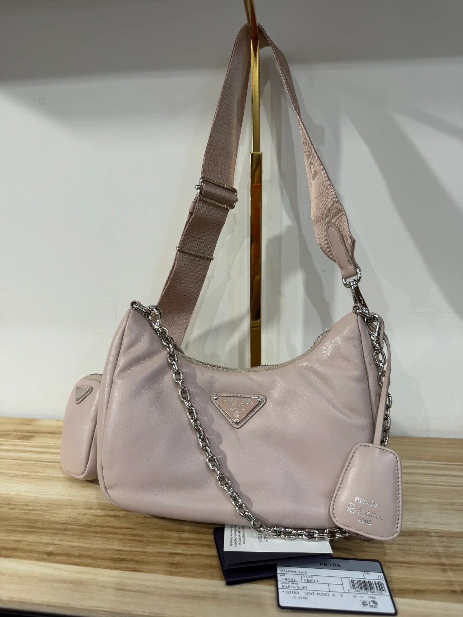 PRADA Re-Edition in nappa soffice color Ninfea — DelixGo Luxury Bags