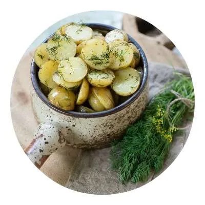 Dild kartofler. Årstidens opskrifter.