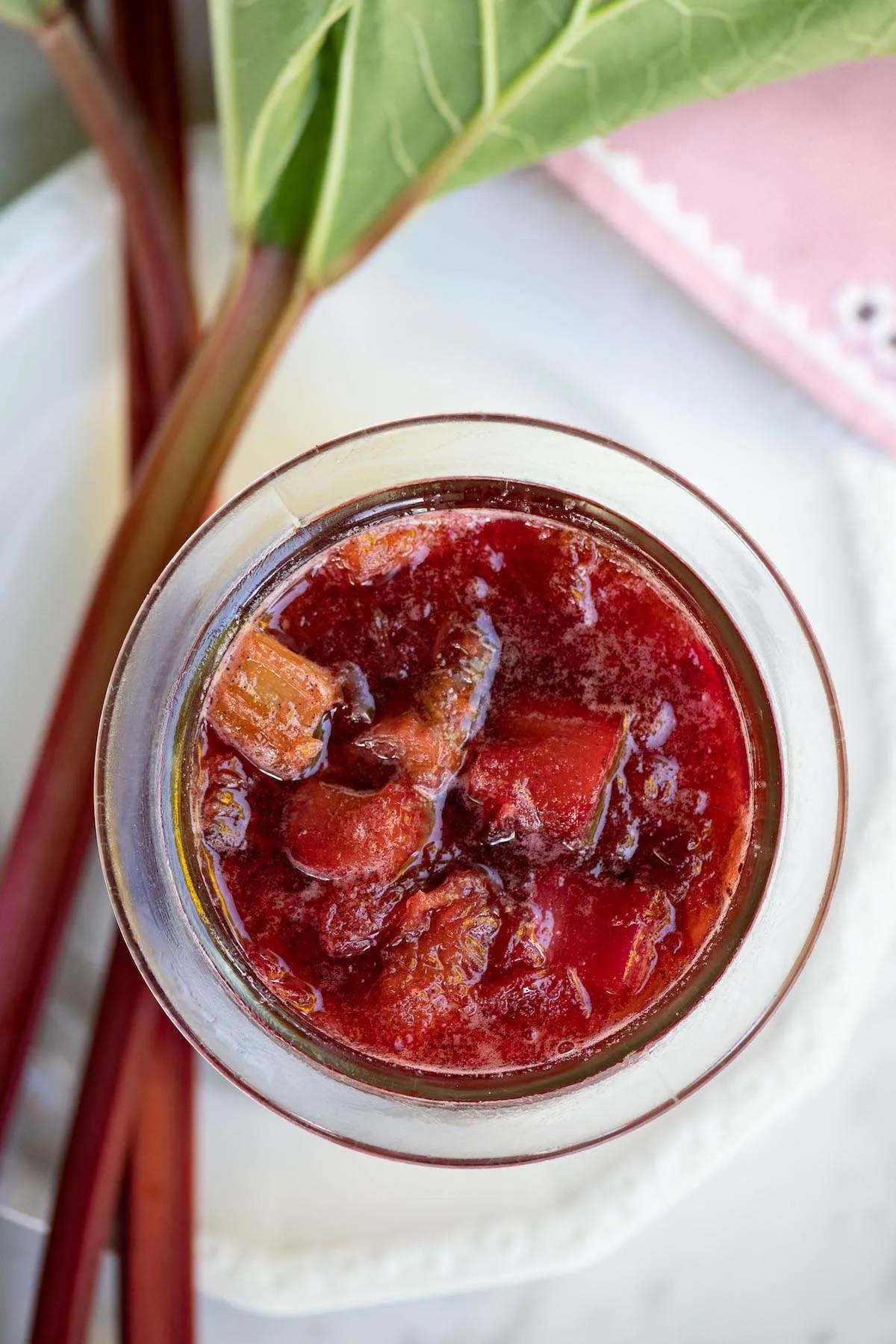 Rabarberkompot med vanilje