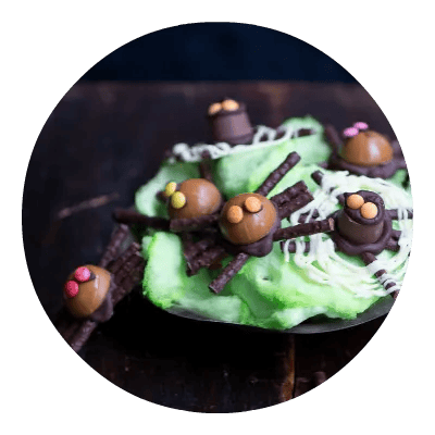 Chokolade edderkopper opskrift
