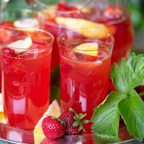 Jordbær lemonade