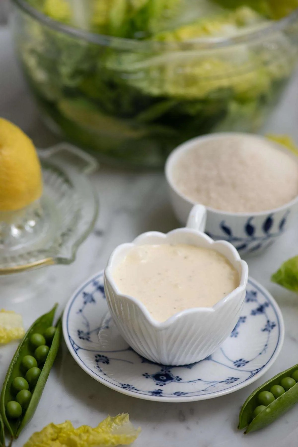 Mormordressing: flødedressing med citron