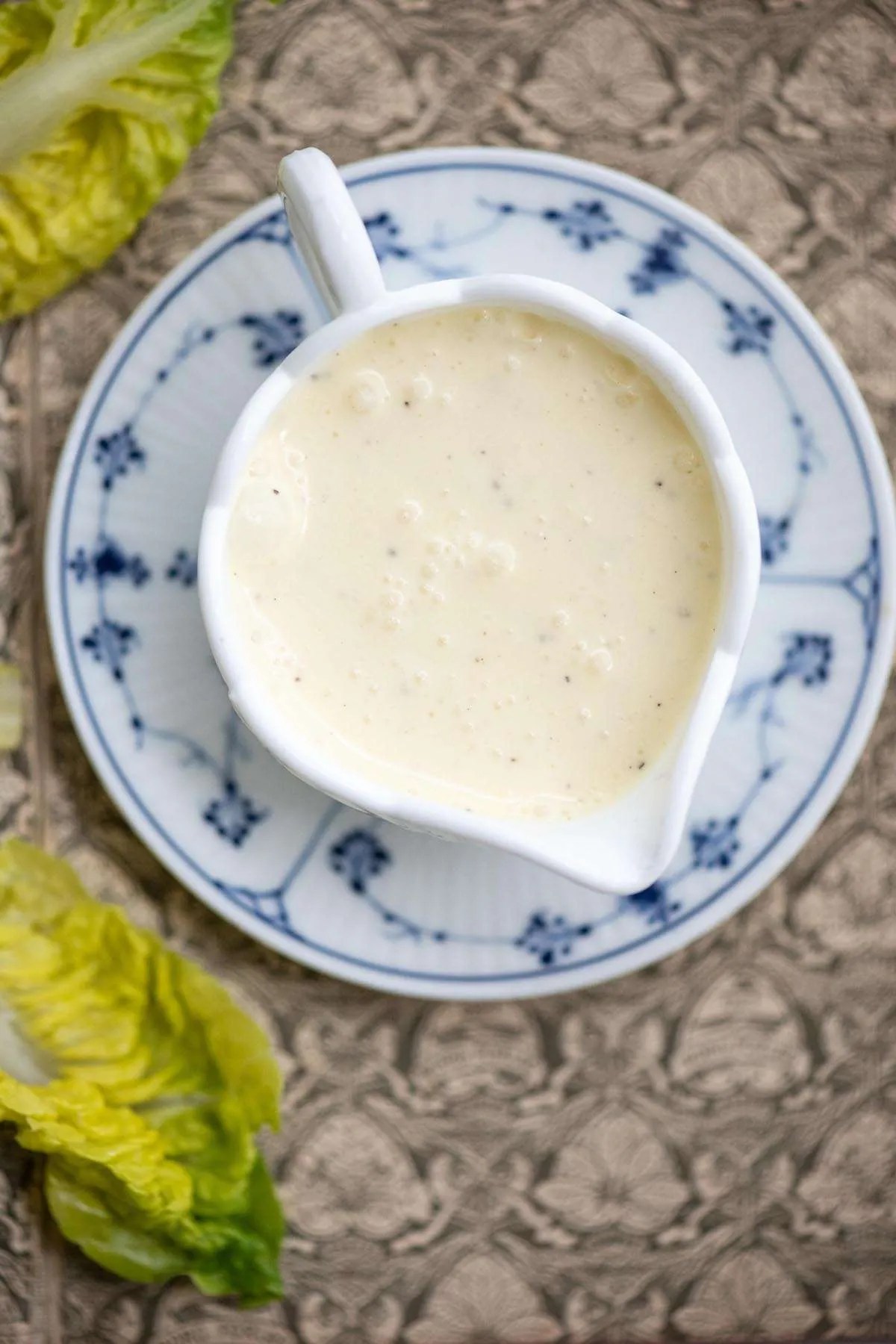Mormordressing: flødedressing med citron