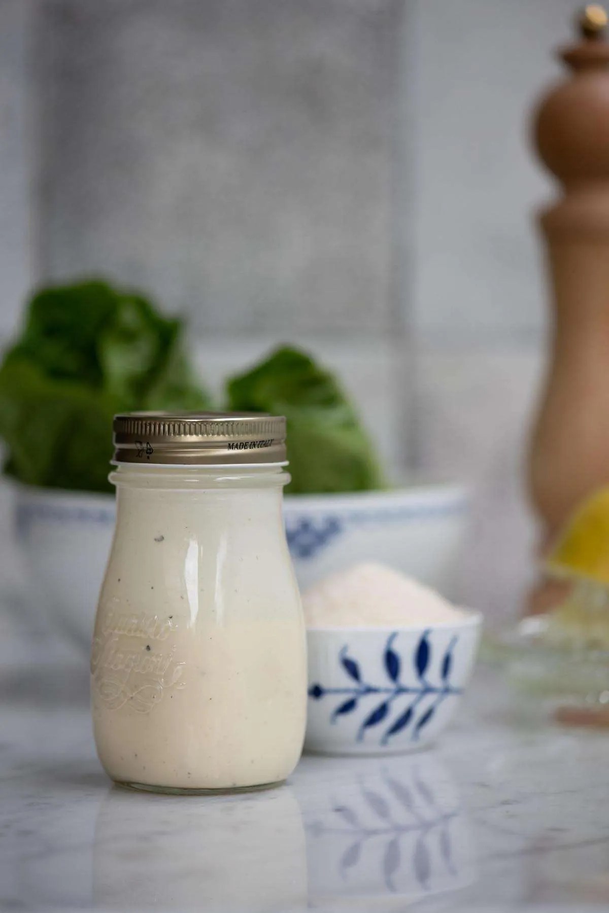 Mormordressing: flødedressing med citron